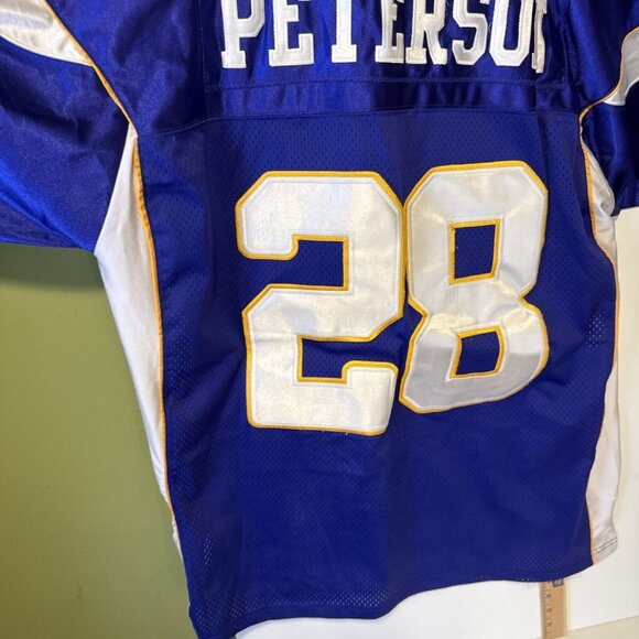 Reebok ON FIELD NFL Jersey Vikings Adrian Peterson Purple SZ 54 - Picture 6 of 15